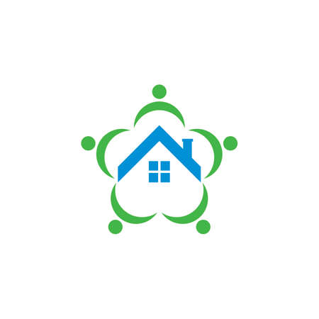 Home Care Vector , Real Estate Logoのイラスト素材