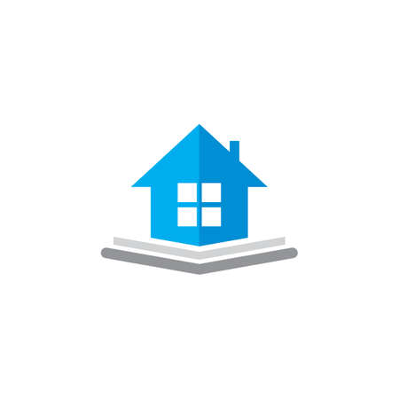Book House Vector , Real Estate Logoのイラスト素材