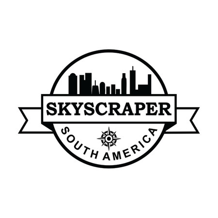 Skyscraper Of America Vector , Architecture Logoのイラスト素材