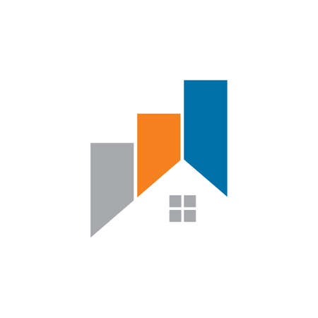 real estate logo , rent house logoのイラスト素材