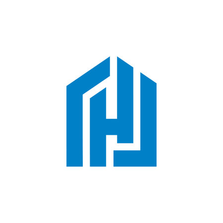 abstract home logo , real estate logoのイラスト素材