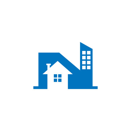 real estate logo , rent house logoのイラスト素材