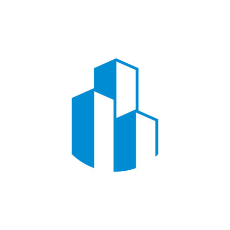 real estate logo , building construction logoのイラスト素材