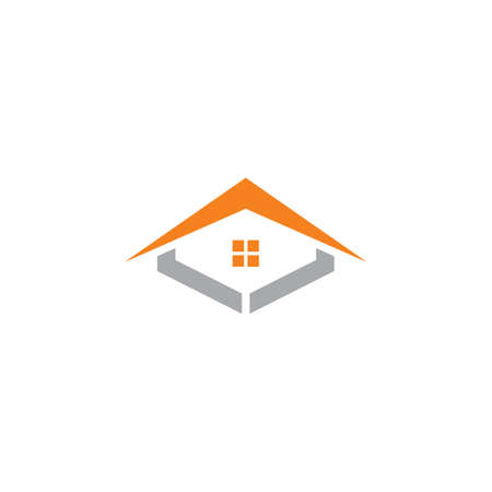 real estate logo , building construction logoのイラスト素材