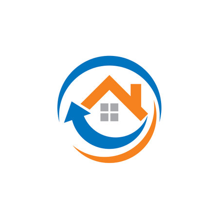 home market logo , abstract building logoのイラスト素材