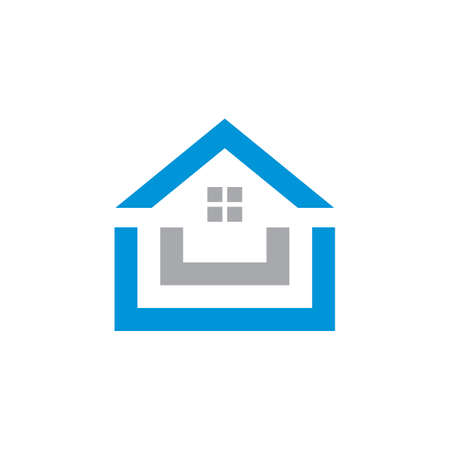 real estate logo , building construction logoのイラスト素材