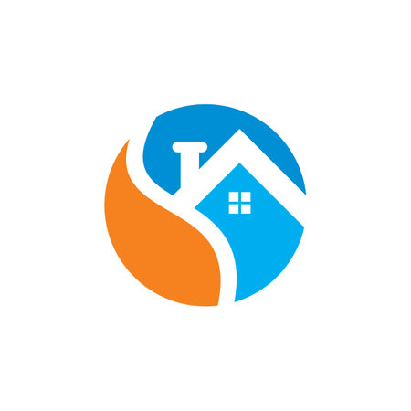 real estate logo , building construction logoのイラスト素材