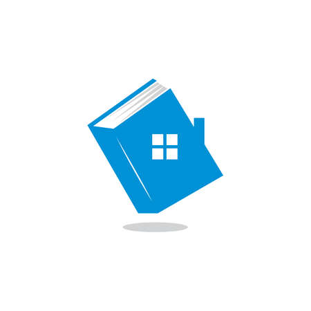 home book logo , building construction logoのイラスト素材