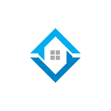 real estate logo , abstract building logoのイラスト素材