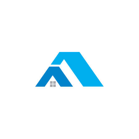 real estate logo , abstract building logoのイラスト素材