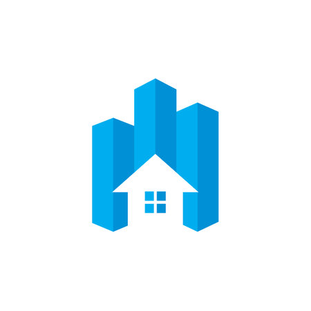 Architecture Logo , Real Estate Logoのイラスト素材