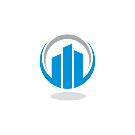 Abstract City Logo , Real Estate Logoのイラスト素材
