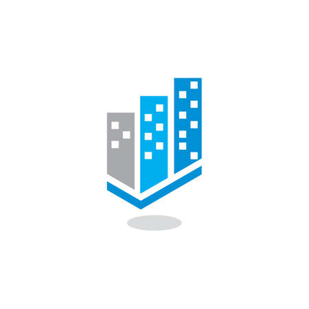 Skyscraper Logo , Real Estate Logoのイラスト素材