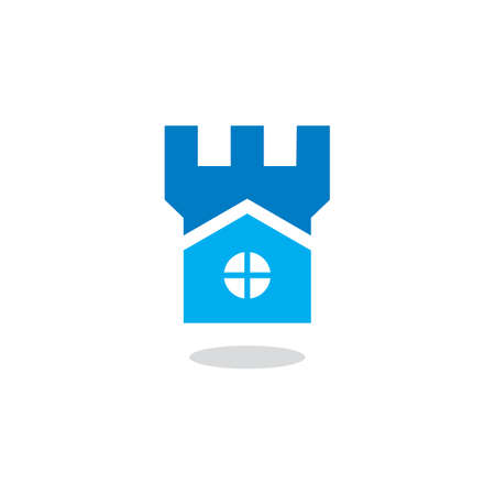 Castle House Vector , Real Estate Logoのイラスト素材