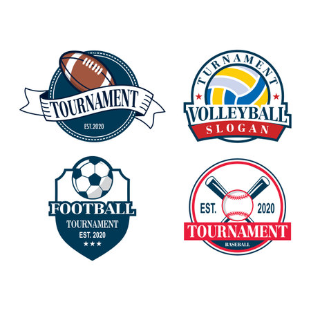 A Set Of Championship Vector , A Set Of Sport Logoのイラスト素材