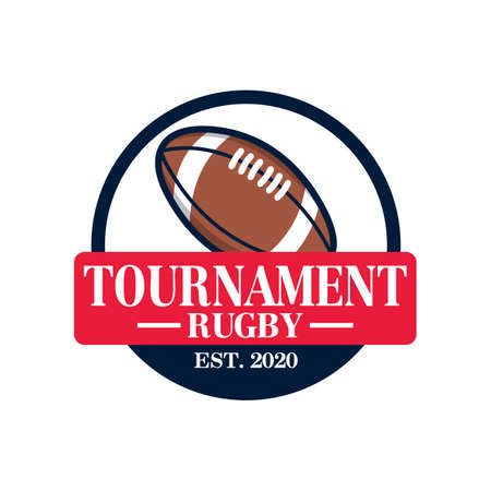 Rugby Vector , Sport Logo Vectorのイラスト素材