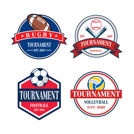 A Set Of Championship Vector , A Set Of Sport Logoのイラスト素材