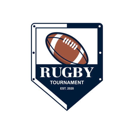 Rugby Vector , Sport Logo Vectorのイラスト素材