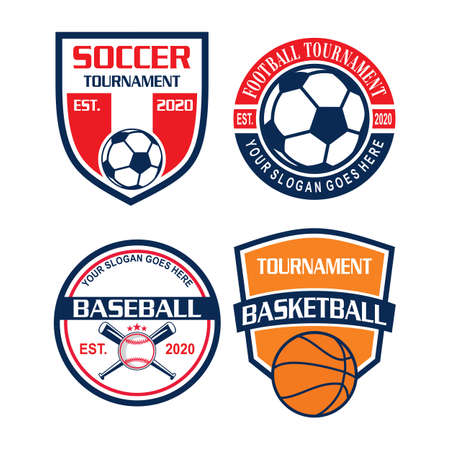 A Set Of Championship Vector , A Set Of Sport Logoのイラスト素材