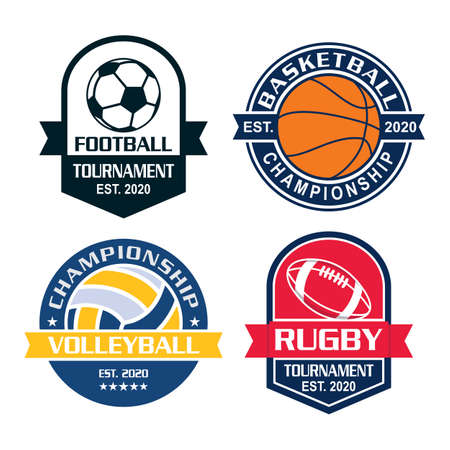 A Set Of Tournament Vector , A Set Of Sport Logoのイラスト素材