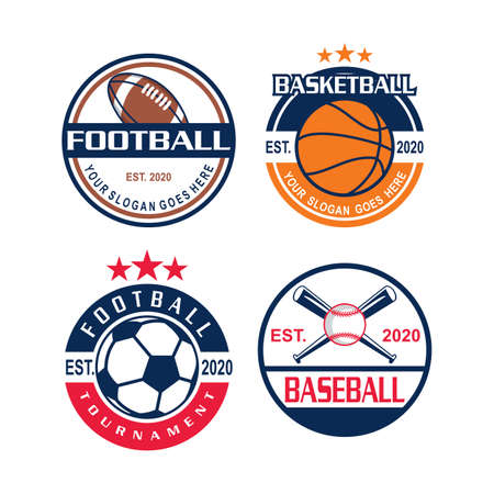 A Set Of Tournament Vector , A Set Of Sport Logoのイラスト素材
