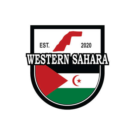 Western Sahara Map Vector , Country Logoのイラスト素材