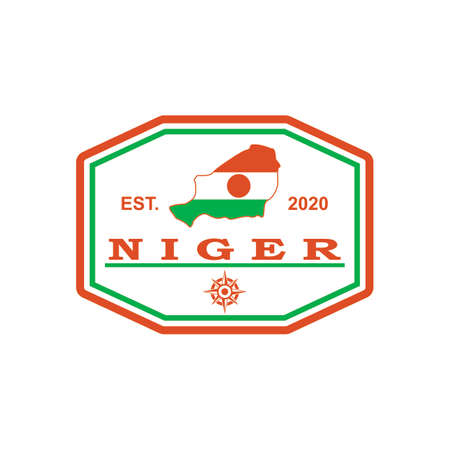 Niger map Vector , Country Logoのイラスト素材