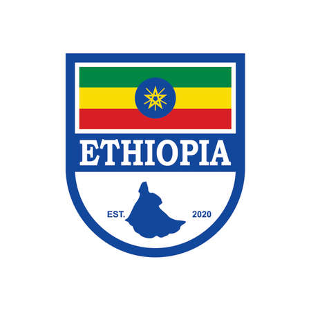 Ethiopia Map Logo , Country Logoのイラスト素材