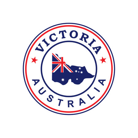 Victoria Map Vector , Country Logoのイラスト素材