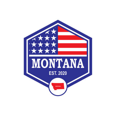 Montana Map Vector , Country Logoのイラスト素材