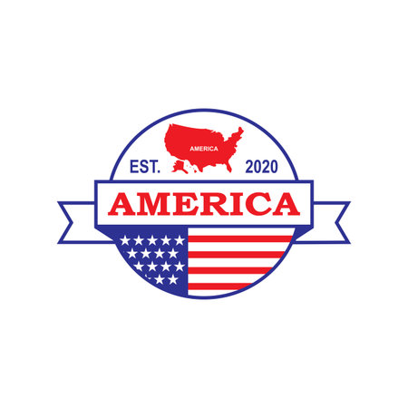 America Maps Vector , Country Logoのイラスト素材