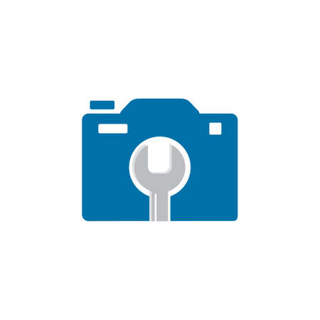 CAMERA SERVICE LOGO , CAMERA TECH LOGOのイラスト素材