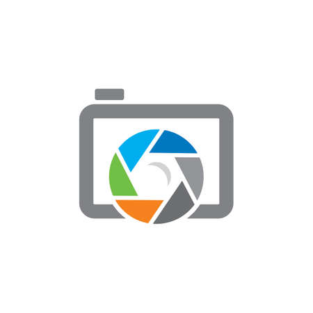 CAMERA LENS LOGO , CAMERA DIGITAL LOGOのイラスト素材