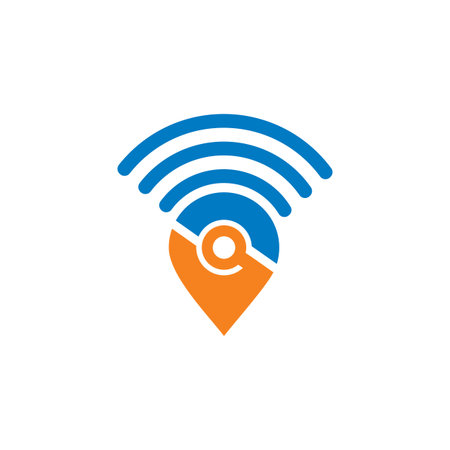 pin electronic logo , smart pin logo
