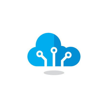 Data Cloud Logo , Technology Logoのイラスト素材