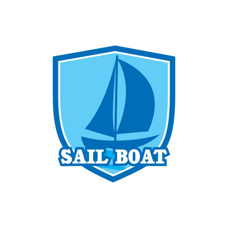 sail boat logo , boat logoのイラスト素材