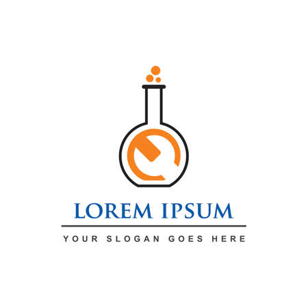 LAB SERVICE LOGO , LAB SETTING LOGOのイラスト素材