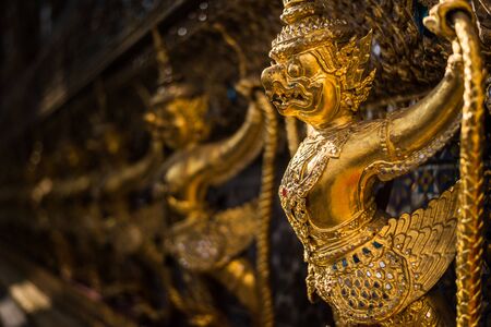 Garuda in Wat Phra Kaew Grand Palace of Thailand to findのeditorial素材