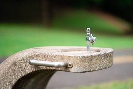 Drinking fountain in the parkの写真素材
