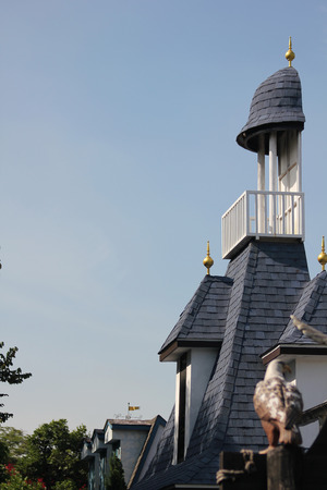 Roof with halfの写真素材