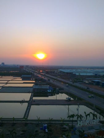 Salt Production Plant of Samut Songkhram of thailandの写真素材