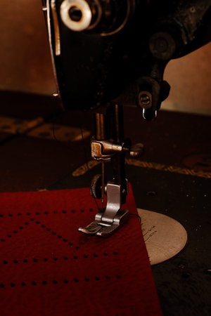 Ancient sewing machine