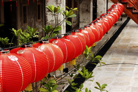 Red Lantern in Chinese style.の写真素材