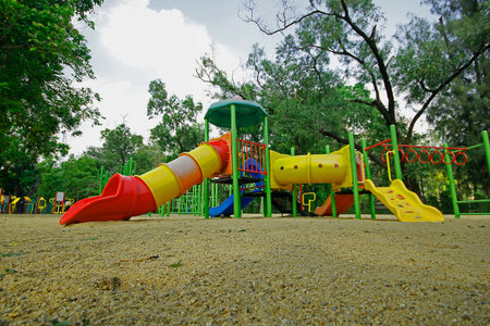 Playground in the park.