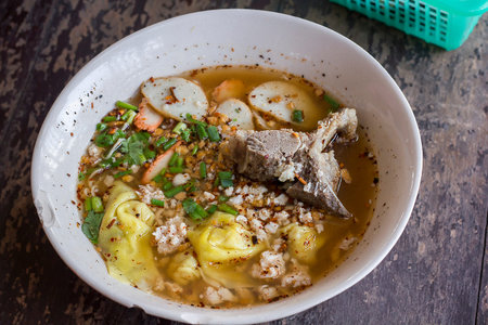 Tom Yum Noodles on the table