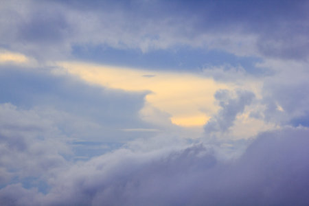 The sky clouds are natural clusters.