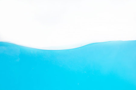 Water Surface Splash and bubbles . on white background.