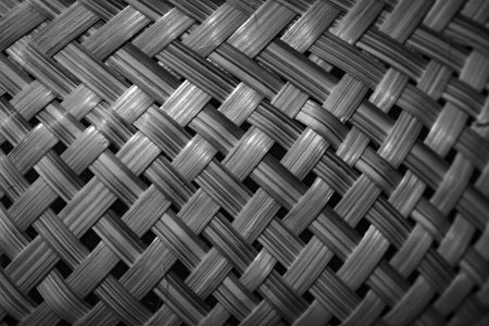 Bamboo weaving, wickerwork, woven bamboo pattern