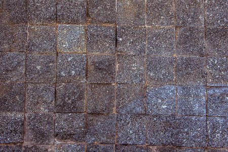 Granite walkway flooring, Cobble Stone flooring is strong and beautiful, Granite background, Granite wallpaperの写真素材