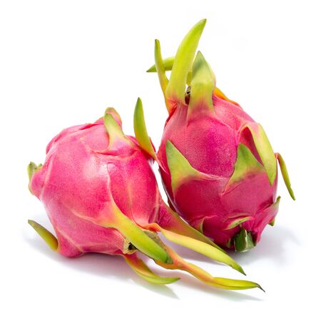 Dragon fruit isolated on a white backgroundの写真素材